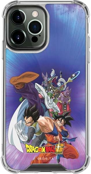 Skinit Clear Phone Case Compatible with iPhone 13 Pro Max - Officially Licensed Dragon Ball Super Goku Vegeta Super Ball Design