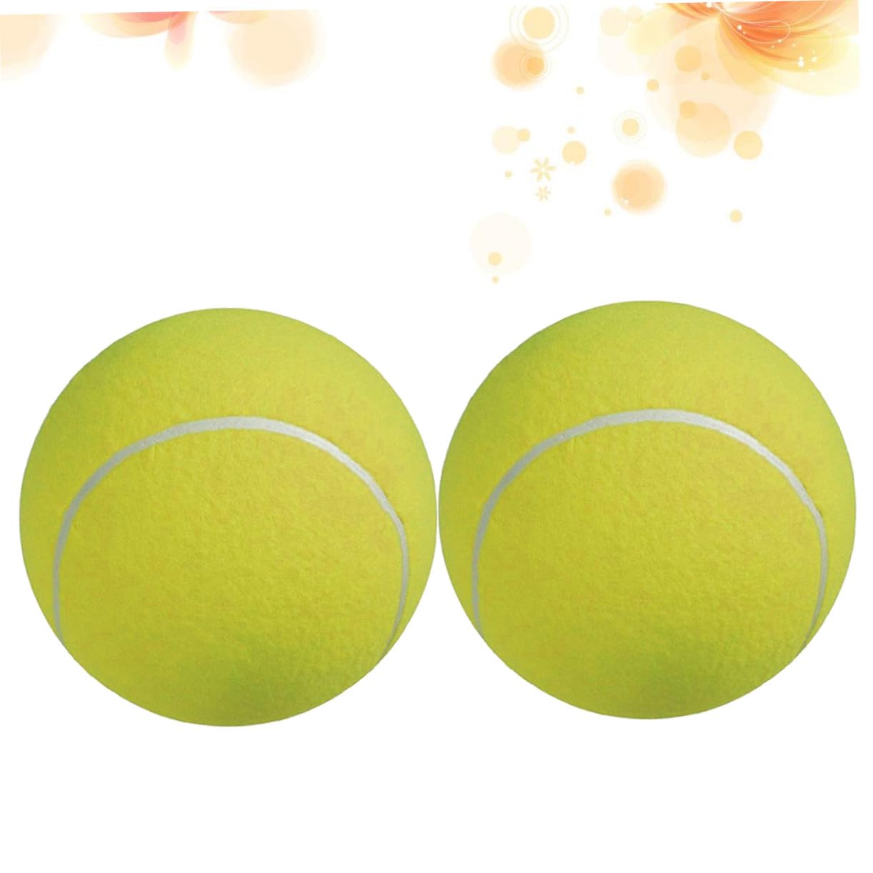 Abaodam Tennis Gigante 24 Cm con Ago per Gonfiaggio, Adatta a Cani e Allenamento Esterno