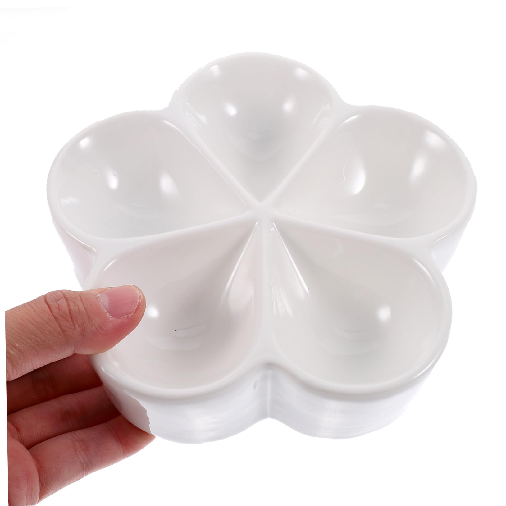 GLEAVI 4 Piezas Forma de Flor Aperitivos y Dividido de Almacenamiento Fiestas Snacks y Dulces