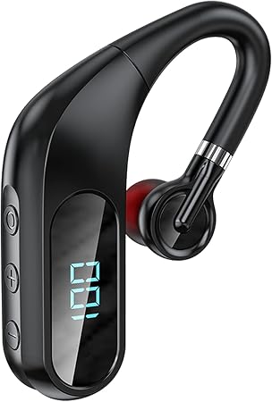 Amazon Co Jp Bluetoothヘッドセット Bluetooth5 1 イヤホン ワイヤレス イヤホン ヘッドセット マイク内蔵 ビジネス 片耳 耳掛式 Ledデジタル残量表示 Ios Android Windowsシステムに対応可 Cvc8 0ノイズキャンセリング ハンズフリー通話 携帯電話用 左右耳兼用 180
