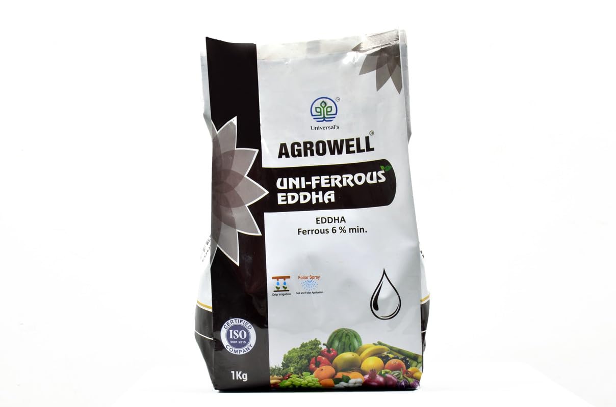 Uni Ferrous EDDHA Chelated Iron 6% | 100% Water Soluble Iron Source | Improves Green Coloration, Oxygen Supply & Plant Health | 250gm-image-17