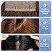 HAIRCUBE 16 Inch Real Human Hair Toppers for Women - 9x9 Inch Base, No Bangs, Honey Brown