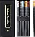 HuaLan Fiberglass Alloy Chopsticks Series - Japanese Non-slip Luxury Reusable Chopsticks Family Use 5 Pairs Gift Set