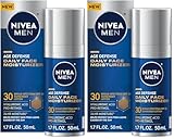 NIVEA MEN Age Defense Daily Face Moisturizer with Broad Spectrum SPF 30 Sunscreen, Pro-Retinol and Hyaluronic Acid, Beard-Friendly Face Lotion Helps Defend Against UVA/UVB Rays, 1.7 Fl Oz,(Pack of 2)