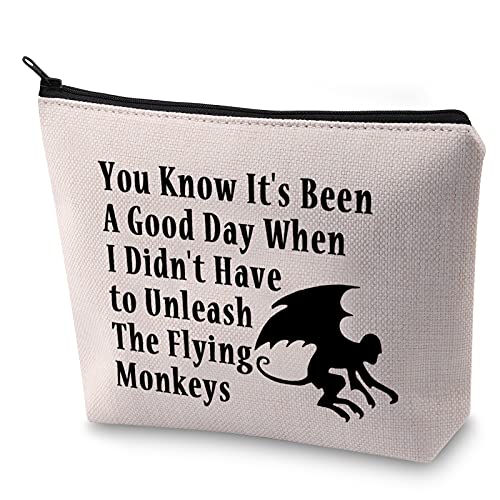 BLUPARK Wizard Gift Flying Monkeys Makeup Bag You Know It's Been A Good Day Unleash The Flying Monkeys Cosmetic Bag (It's Been A Good Day)