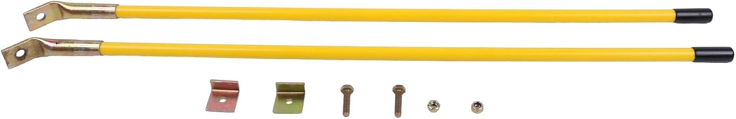 26'' Yellow Universal Blade Marker Guide 410000 09916C with Bolts Compatible with Diamond Meyer 09916 Snow Plows Replace for Buyers 1308005