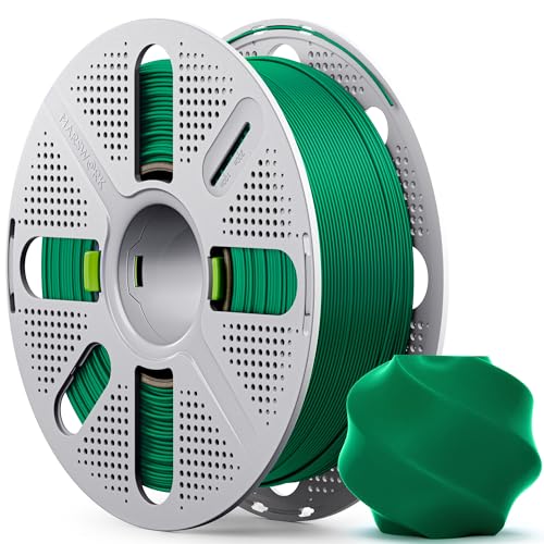 Image of PLA Basic, Pre-Dried Filament with Quick-Swap Reusable Spool 1kg (2.2lbs), 1.75mm 3D Printing Filament, Compatible with Bambu Lab 3D Printers - Mistletoe Green