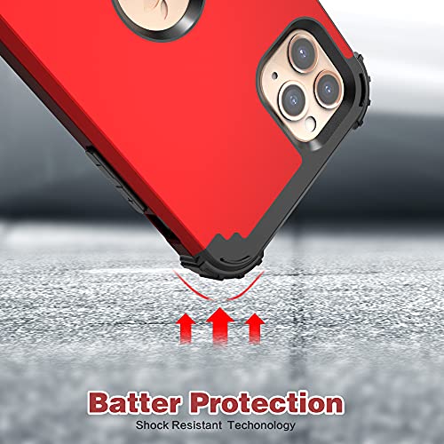 Coque iPhone 11 Pro Max robuste pour les activités extérieures couleur rouge