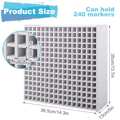 Rangement marqueurs 240 compartiments pour stopper le désordre - 3