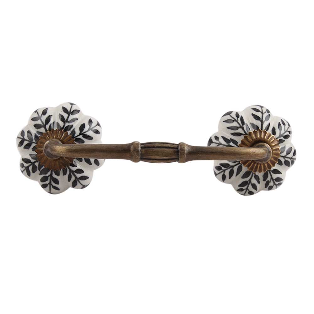Indian-Shelf 1 Pack Ceramic Black Cabinet Pulls T Bar Vintage Kitchen Drawer Handles Door Dresser Handles Antique Hardware 4" Hole to Hole -BH-163-CK-129 (B083XZ1XPN) Amazon Price History, Amazon Price Tracker