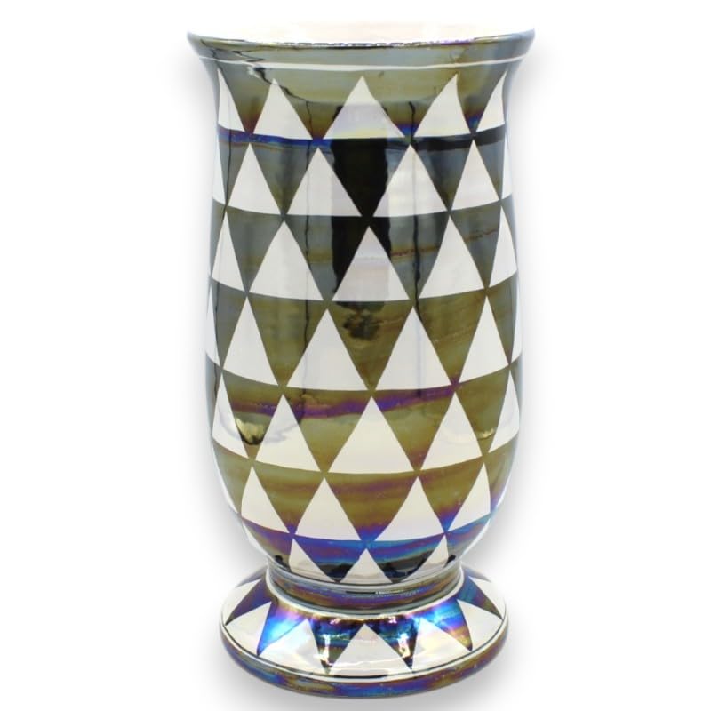 Pot long pour plantes Caltagirone Sicilia Bedda en céramique artisanale