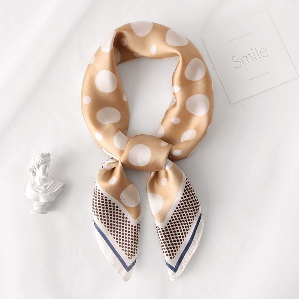 Foulard carré femmes en soie légère pour accessoire mode été