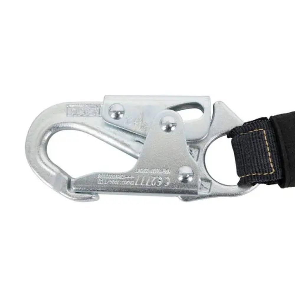 Safewaze 023-2107 - Arc Flash 6' Energy Absorbing Lanyard: Aramid, Snap Hook