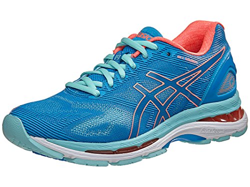 ASICS Women's Gel-Nimbus 19 Running Shoe, Diva Blue/Flash Coral/Aqua Splash, 6 M US