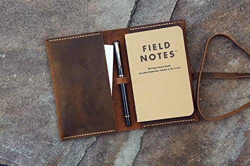 Personalized Leather field notes cover wallet/distressed leather field note case leather pocket size journal cover FA605MPS3