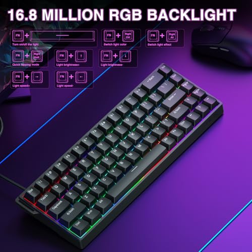 image for AULA WIN68 HE Mechanical Gaming Keyboard 60%, Hall Effect Magnetic Swi
