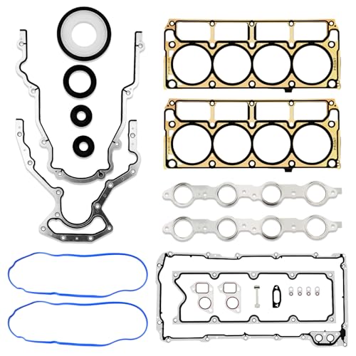 Image of GEN 3 III LS Gasket Set Kit & LS Head Gaskets Compatible with 1999-2010 GM Chevy Silverado GMC Sierra 1500 2500 Engine LS1 LS6 LQ4 LQ9 4.8L 5.3L 5.7L 6.0L Replace#12551933 12611384 12558178