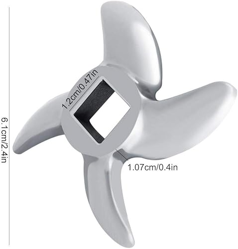 Miniatura 2 de Cuchilla para picadora de carne, cuchillas afiladas de acero inoxidable en forma de cruz para picadoras (12 #), piezas de picadora de carne