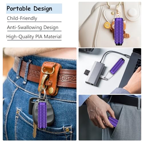 Image of Little Ouchies Pain Fidget, Portable Stim Tools for Adults, 3D Printed Fidget Toys for Anxiety and Stress Relief (Rainbow-A)