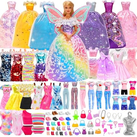 Miunana 110 Doll Clothes and Accessories Set Cover