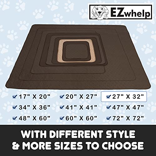 Image of EZwhelp Reusable Dog Pee Pads - Waterproof Training Pads for Dogs - Washable & Sanitary-Rounded Corners-Laminated, Lightweight, Durable - Pet Essentials for Puppy Training and Whelping - 27 inchx32 inch