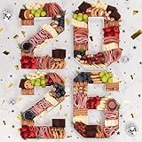 2026 Graduation Decorations - Graduation Centerpieces for Tables - 2026 Numbers Charcuterie Board Box - 10' Serving Paper Tray Decoration for Kindergarten Preschool High School College Party Supplies