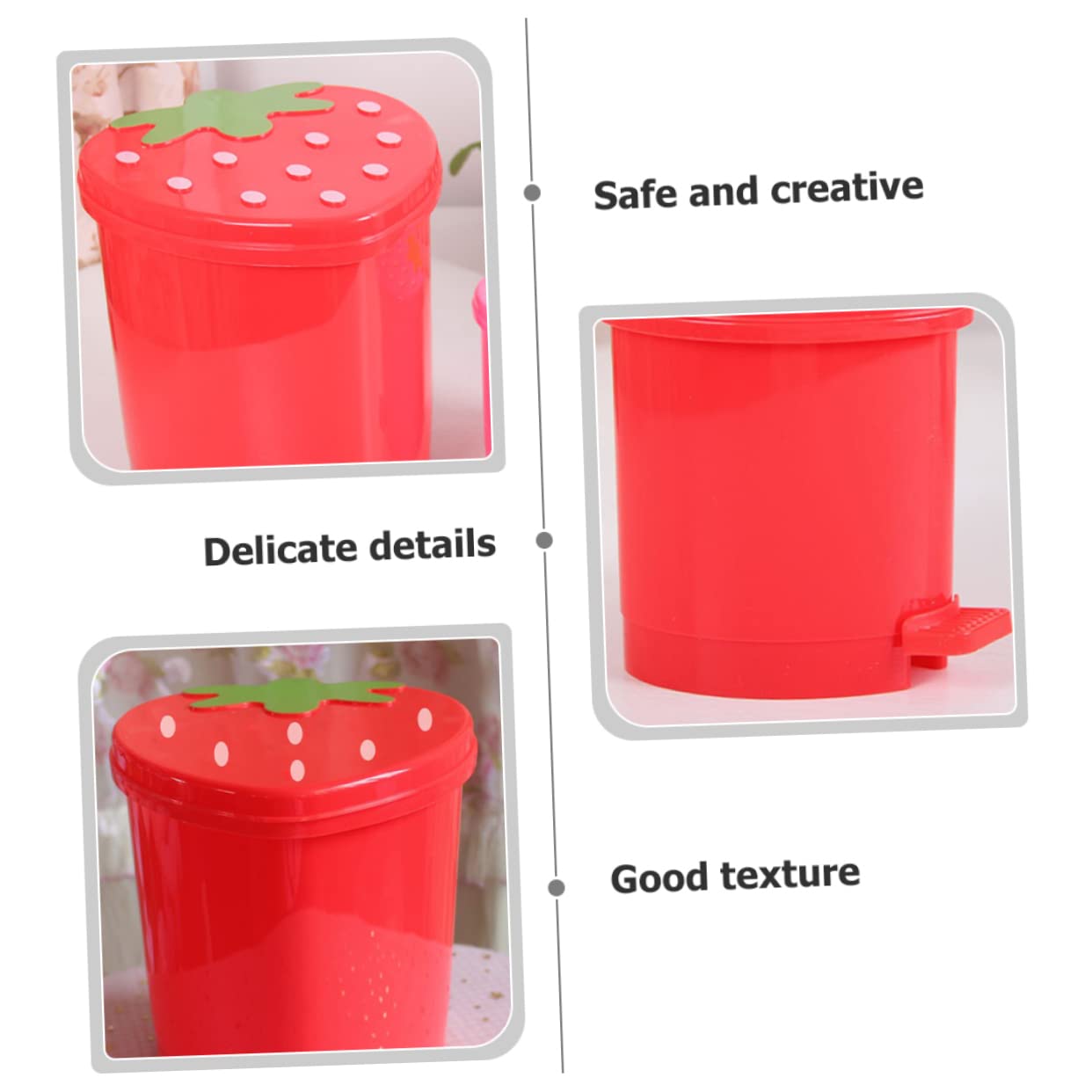 ANDRESLAD Mini Pattumiera Decorativa Per Scrivania Rifiuti Da Tavolo Forma Di Coniglio Piccola Pattumiera Colorata Per Ufficio Bagno e Cucina Soluzione Salvaspazio Per Ambienti Domestici e