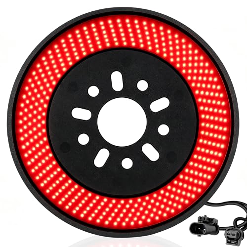 Auto Buero Spare Tire Brake Light for 2018-2025 Jeep Wrangler JL JLU 405 LEDs Super Bright 3rd Rear Third Brake Light Plug-N-Play Easy Install Wheel Light for Jeep Wrangler JL JLU Accessories