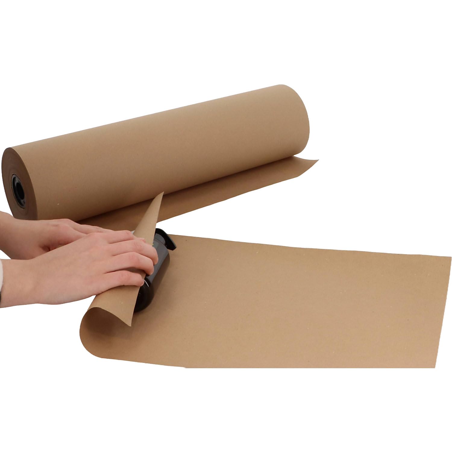 EUROKRAFT | Packpapier auf Rolle | Breite 1000 mm | braun | Länge 100 m | 80 g/m²