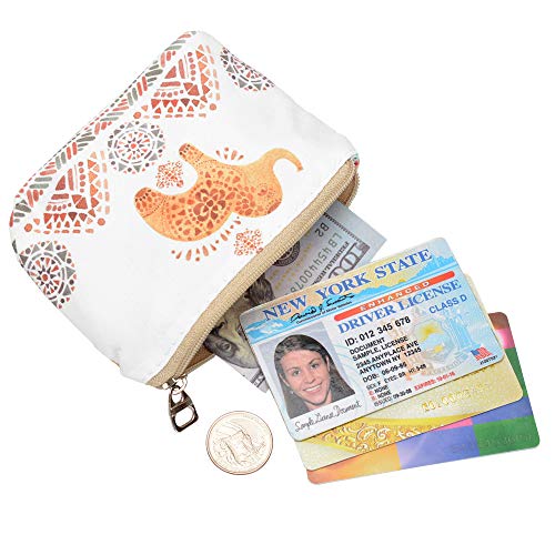 Women And Girls Cute Fashion Coin Purse Wallet Bag Change Pouch Key Holder (Cute Small Elephant) #TOP3