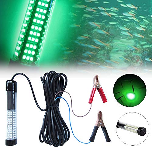 Ajcoflt 10 W 180 LEDs Luz de pesca subaquática Fish Finder Lamp 12 V Led luz subaquática submersa co