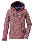 killtec Dziewczynki Kurtka softshell/kurtka outdoorowa z kapturem Mädchen Softshelljacke Print, light moss, 140, 43200-000