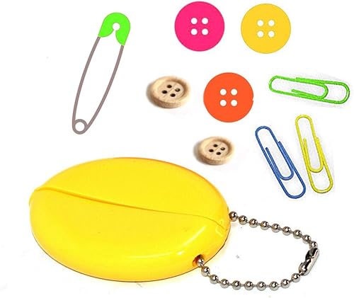 Miniatura 5 de Monedero ovalado hecho en Estados Unidos, 5 monederos nuevos en colores populares