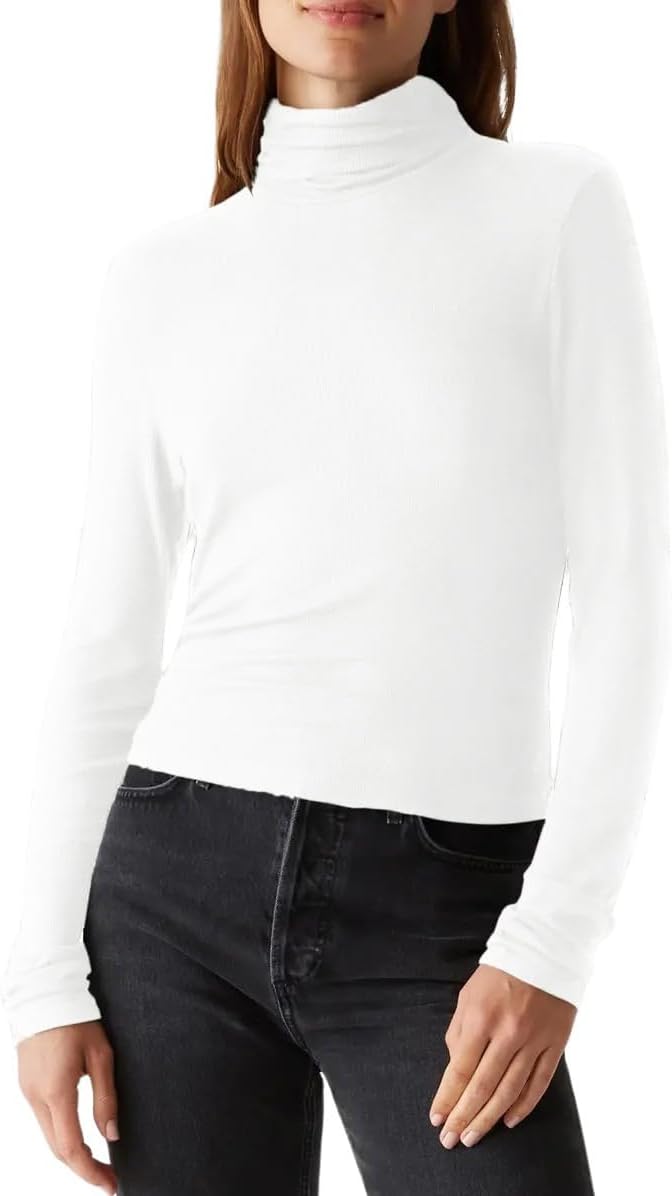 Michael Stars Women's Tara Crop Turtleneck