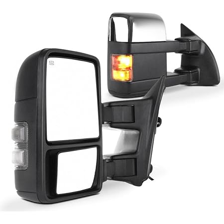 SCITOO Power Towing Mirrors – Manual Fold, Fits 1988-1999 Chevy/GMC Pickup, Suburban, Blazer