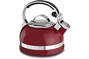 KitchenAid 2.0-Quart Electric Kettle with Full Stainless Steel Handle, Empire Red