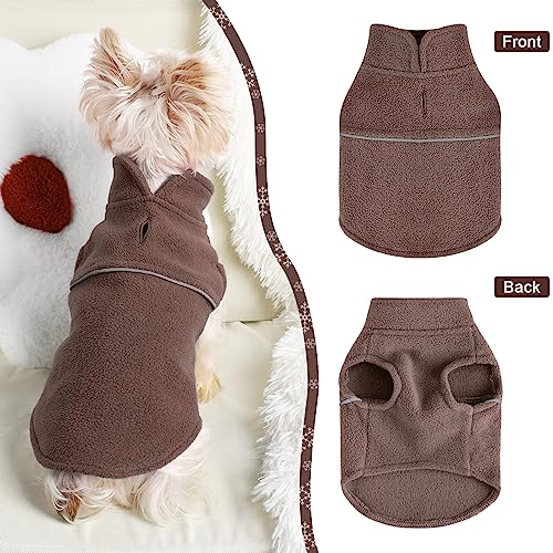 Image of Dog Sweater, X-Small, Brown, Pull On, for Small Breeds up to 1.0 lb, Winter