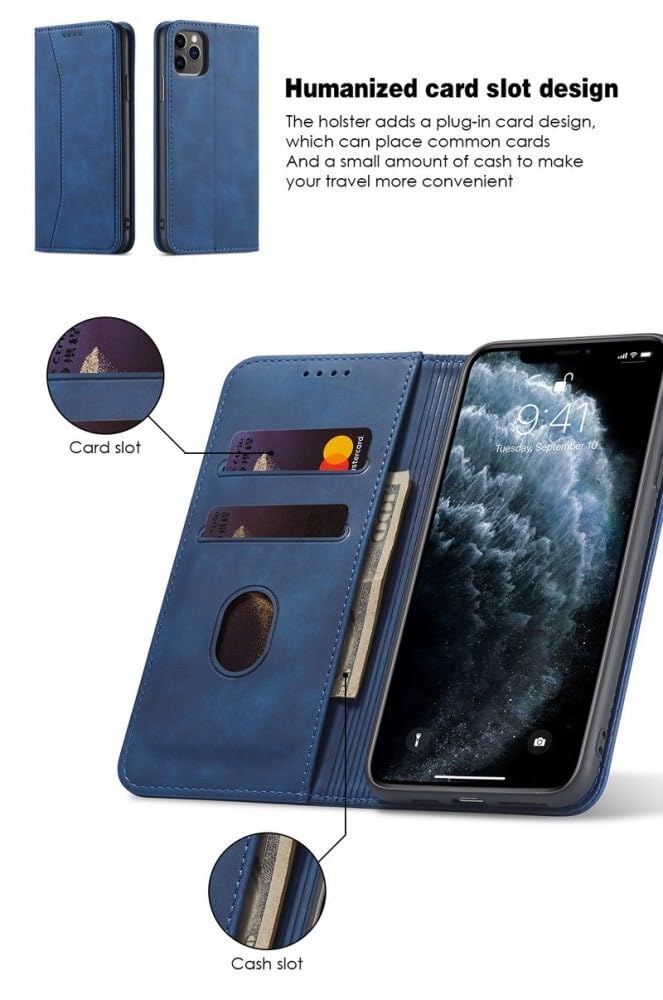 Generic Custodia Compatibile con Samsung Galaxy A57 5G (Nero) Custodia a Portafoglio in Pelle con Porta Carte con Tracolla