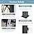Kurapika 10’ x 12’ Wall Mount Gazebo Outdoor Pergola, Hardtop Lean to Gazebo Canopy Awnings with Sloped Roof and Sturdy Steel Frame, for Patio, Porch, Deck, Backyard(Sand)