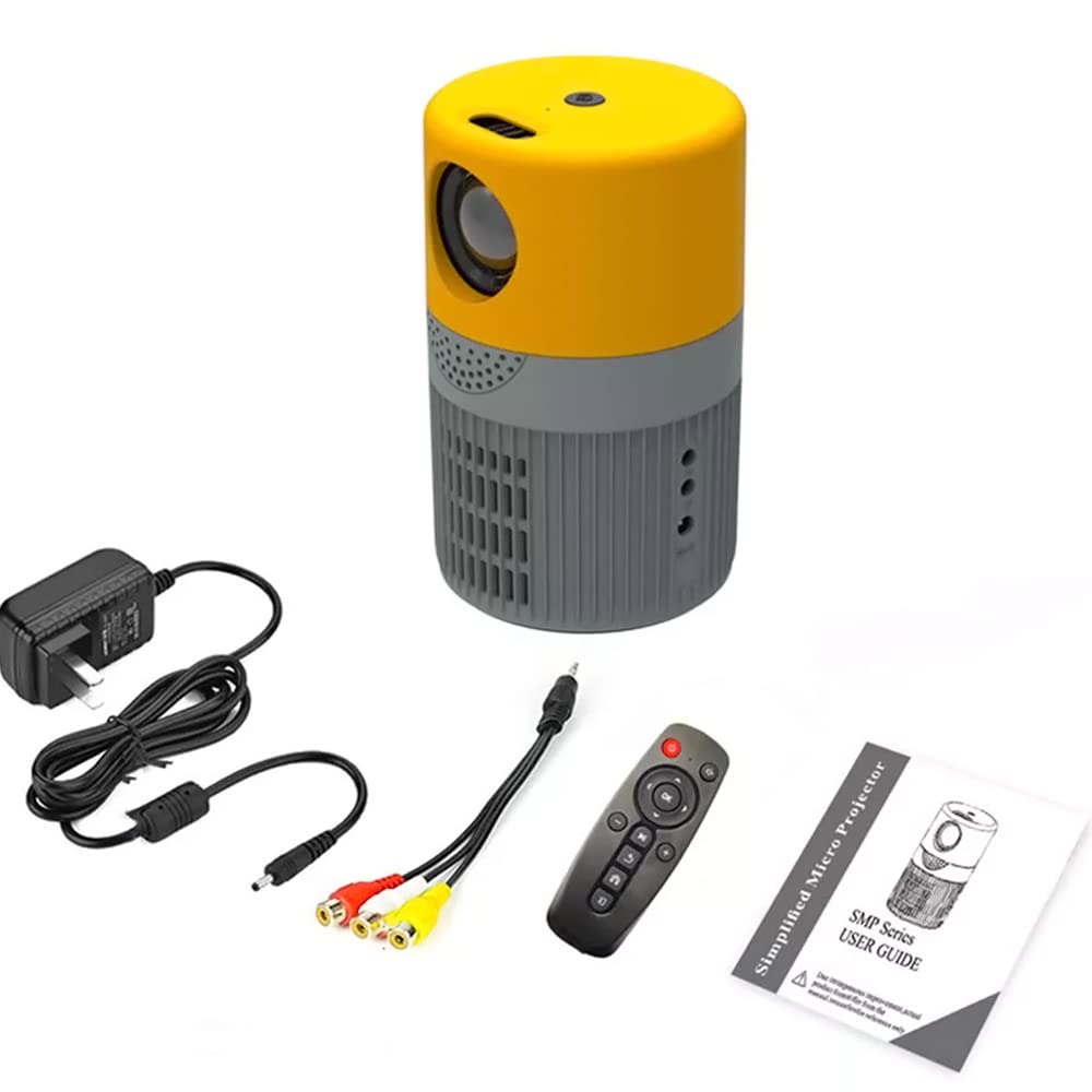 Delone LED Projector 3000 Lumens Portable Video Projector, Outdoor Movie LED HD Compatible with Fire TV Stick, PS4, HDMI, VGA, AV, and USB