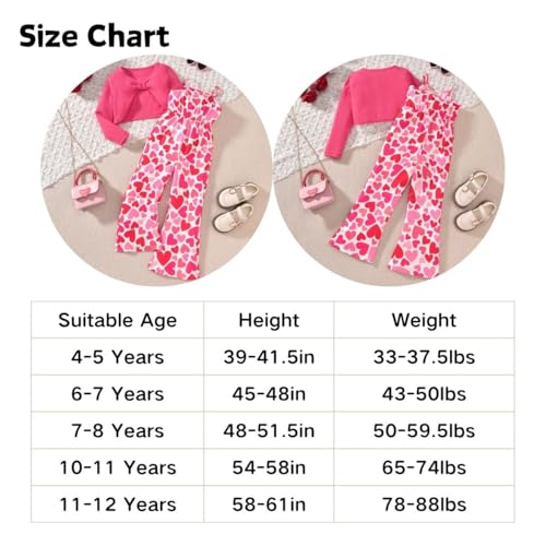 Image of HIHA Girls Sleeveless Jumpsuits Outfit Long Sleeve Twist Front Tops Romper Clothes Set Size 4-12