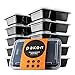 Pakkon 2 Compartment Plastic Bento Lunch Box with Airtight Lid, Pack of 10
