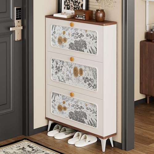 Meuble à chaussures ultra fin 17 cm pour couloir et entrées encombrées