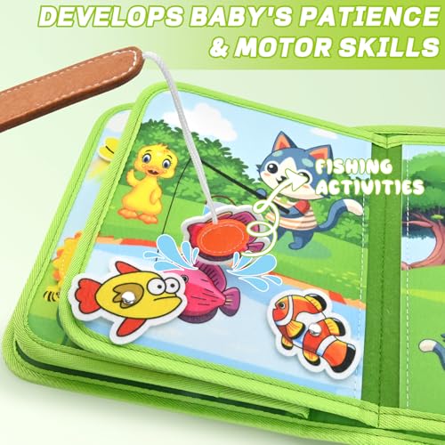 Image of Jungle Educational Book for Toddlers 1-3 - Montessori Quiet Activity & Learning Book with Jungle Animals, Educational Toy for 1 2 3 Year Old Boys Girls, Travel Toy for Airplane & Car Trips