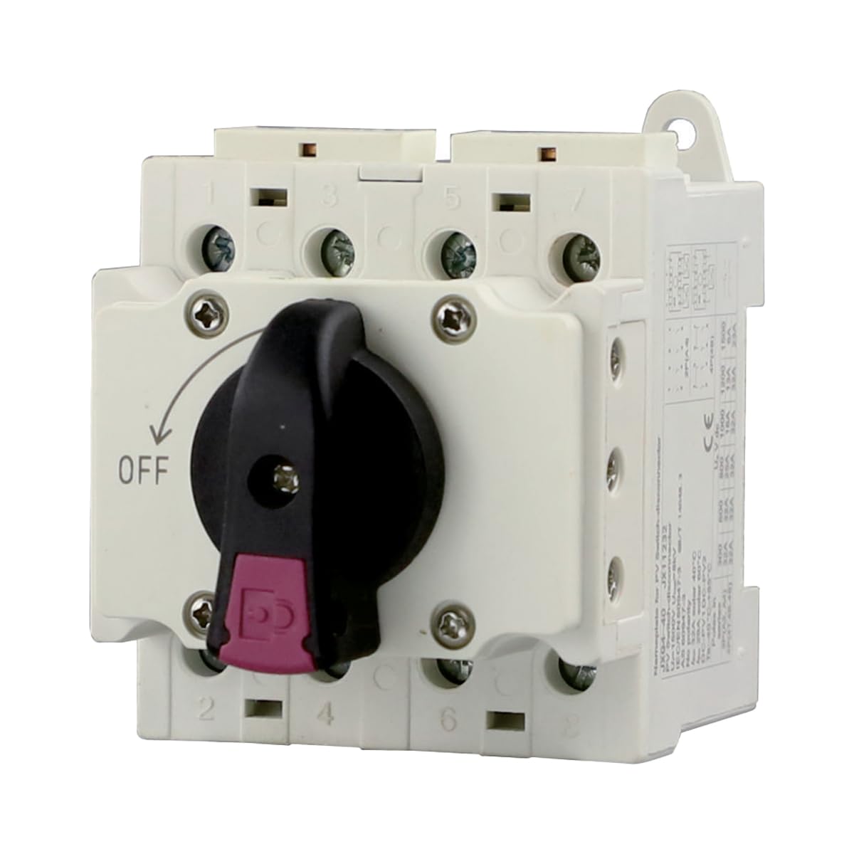 A2ZWORLD Sezionatore del Circuito CC, Interruttore di Isolamento Fotovoltaico, 32A DC 1000V 4 Poli, Occupa 2 Moduli Barra DIN, IP20 IEC60947-3
