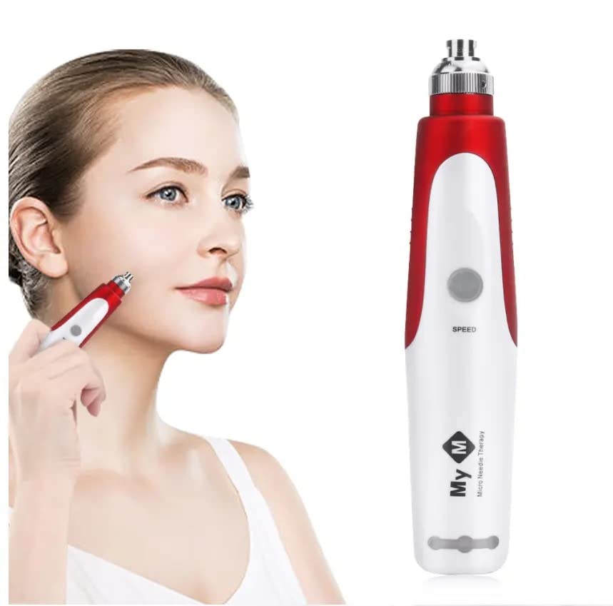CHOUDHARY ACUPRESSURE MYM Derma Pen Micro Needling Pen With 2 Cartridges Face Beauty and Hair Growth Micro Needle Derma Pen Electric For Skin Care