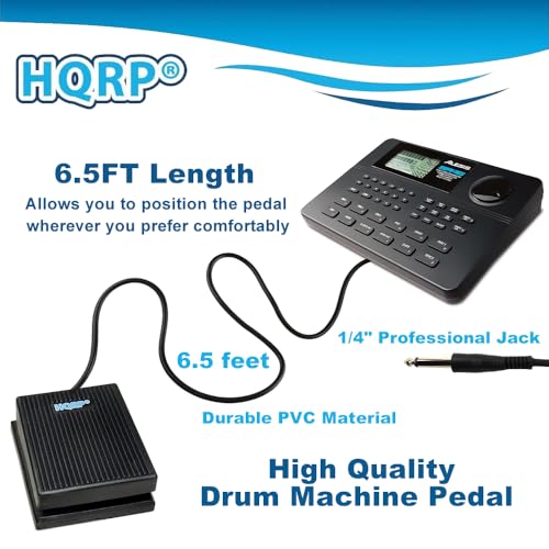 image for HQRP Foot Switch Compatible with Alesis SR-16 SR-18 Roland CR-1000 Dru