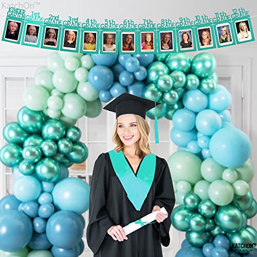 Image of KatchOn, K-12 Graduation Photo Banner 5x7 - Large, 10 Feet | Grad Picture Banner, Teal Grad Decorations Class of 2026 | Graduation Decorations 2026, Picture Display