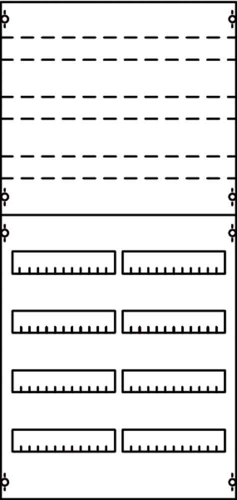 Panel para tablero de distribución 1050x500mm 2V3KA