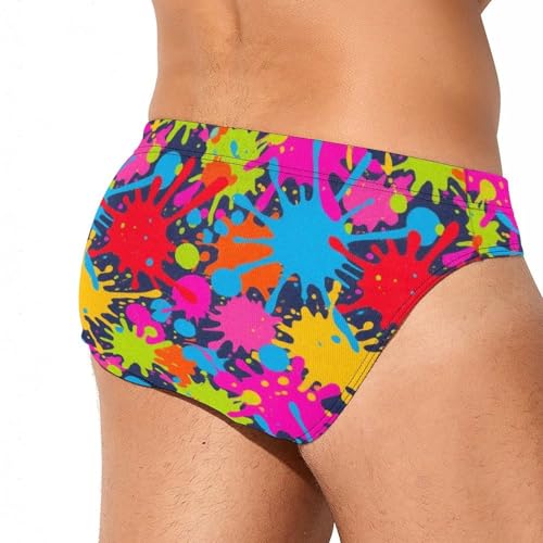 Men's Low Waist Bikini Briefs Comfortable Swimming Triangle Shorts3